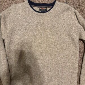 Woolrich Men's Cream Crewneck Sweater